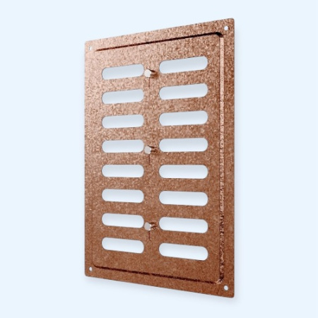 1724MER Antique copper ERA Решетка вентиляционная MER регулируемая 170х240 окраш.сталь Antique copper